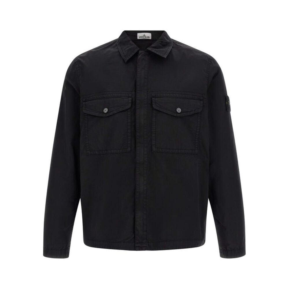 Stone Island Black Cotton Men's Blouse